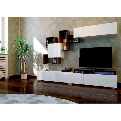 Luxury Tv Unitesi Bambu Beyaz 180 cm